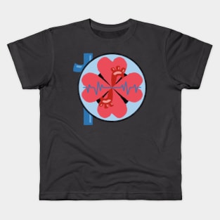 Heartbeat Design Kids T-Shirt